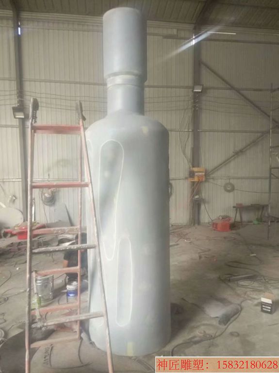 丛台酒瓶雕塑，不锈钢酒瓶雕塑，企业酒瓶雕塑仿真4